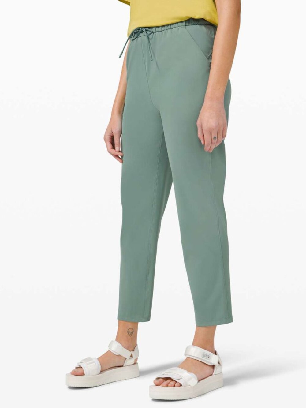 lululemon athletica Women's Keep Moving Pant 7/8 High-Rise Sage green Size 6